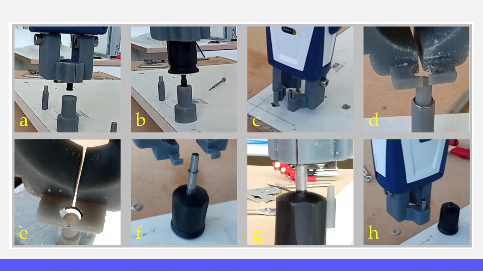 Eight stages of the FANUC collaborative assembly sequence